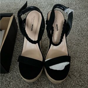 Fashion Nova Wedges - size 9